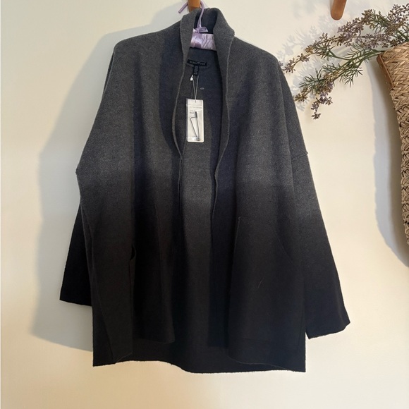 EILEEN FISHER Ombré Boiled Wool Kimono Jacket – NWT (XS) Oversized